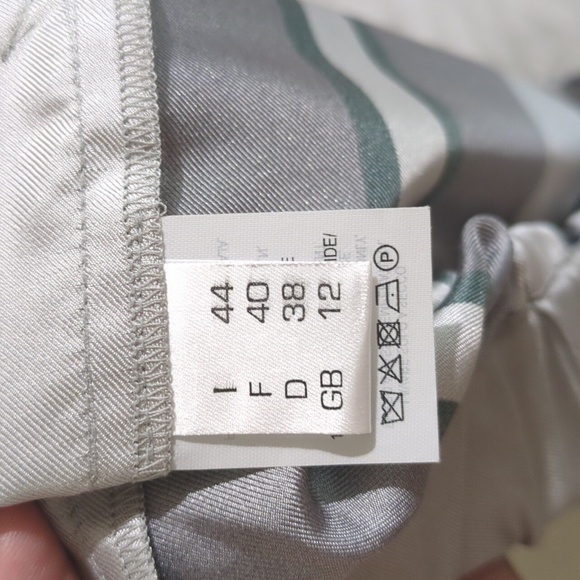 Antonelli Firenze striped silk cropped pants - Picture 4 of 6